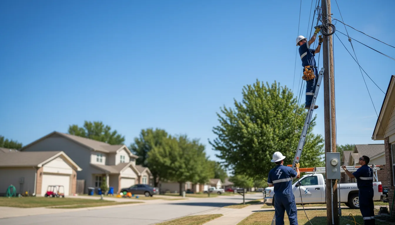 Residential electrician providing installation services in Bennington, NE